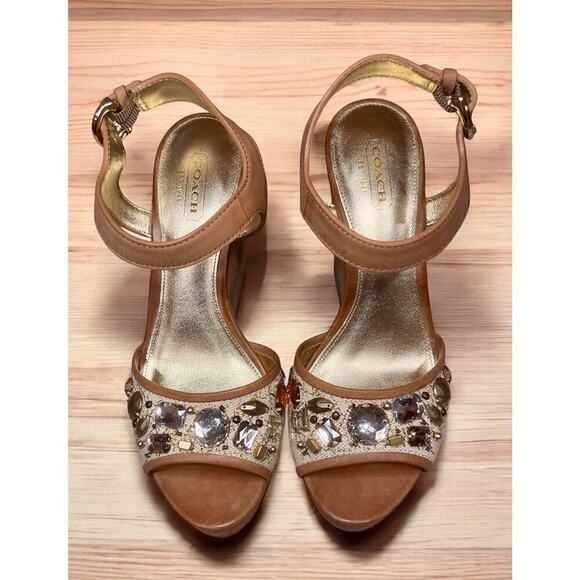 New With Tags Y2K Coach Q1192 Hanson Wedge Sandals Size 7.5M - Picture 8 of 8